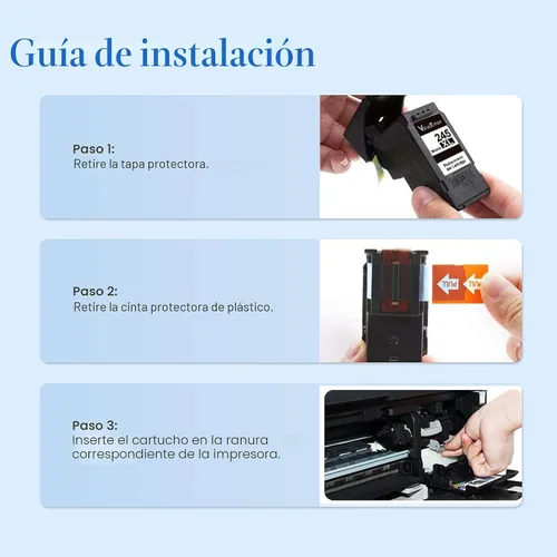 Vista 8 de Valuetoner Cartucho de tinta de repuesto 245XL para Canon 245XL 246XL Combo Pack PG-245XL CL-246XL para impresora Pixma TR4520 TR4527 MG2522 MG2520