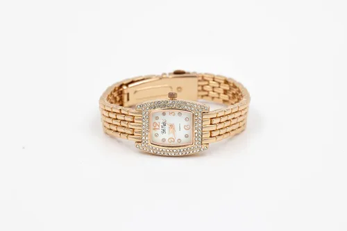 Vista 3 de Bob Mackie Relojes de diseñador para mujer Pulseras de reloj de pulsera para mujer con cristales, diamantes de imitación y detalles de purpurina