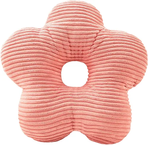 Vista 28 de Almohada de estilo nórdico suave con forma geométrica. Almohada de flores, almohadas de nube. La almohada. Cojín, cojín. Pelota, Marrón