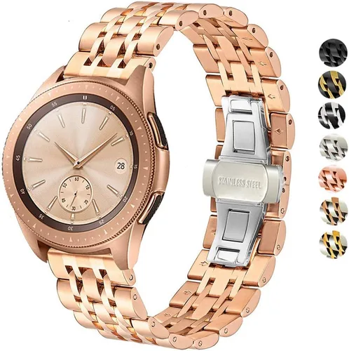Vista 9 de Correa compatible con Samsung Galaxy Watch 6/6 Classic/Galaxy Watch 5/5 Pro / 4/4 Classic / 3 1.614 in / Active 2, correa de repuesto de metal