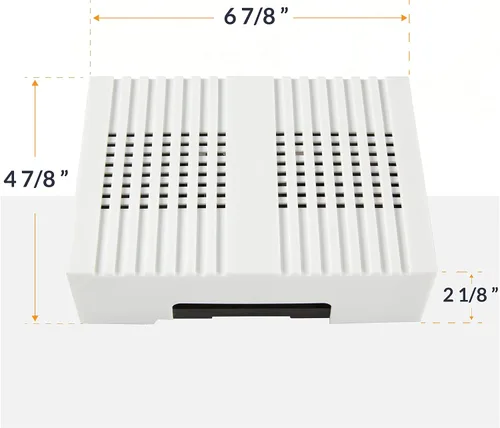Vista 2 de Newhouse Hardware CHM4 timbre de puerta, Blanco