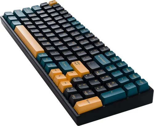 Vista 5 de BOYI TK96 Teclado de modo triple intercambiable en caliente 90% RGB, 2.4 GHzBluetooth 5.0teclado con cable, teclado N-Key Rollover personalizado