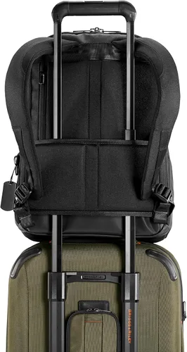 Vista 16 de Briggs & Riley Mochila mediana Delve, Negro -, Briggs & Riley Delve - Mochila mediana para laptop, se adapta a portátiles de hasta 15 pulgadas