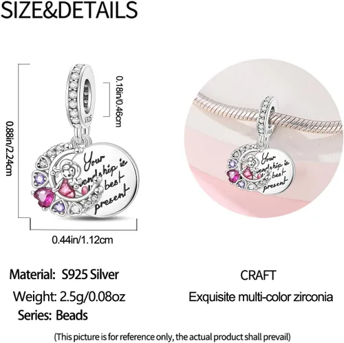 Vista 85 de KUNSIR Los abalorios se adaptan a pulseras Pandora para mujer, plata de ley 925, cuentas colgantes de joyería para niñas, dijes de feliz cumpleaños