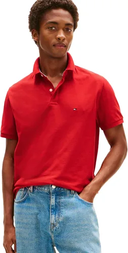 Vista 100 de Tommy Hilfiger Polo de piqué de algodón de manga corta para hombre en ajuste regular