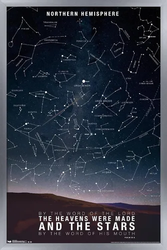 Vista 12 de Póster de pared de The Stars, 22.4 pulgadas de largo x 14.7 pulgadas de ancho, versión enmarcada de madera de granero