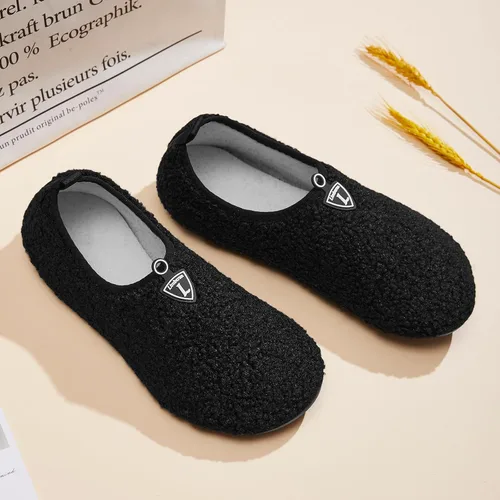 Vista 6 de Limberun Men Women's Fuzzy Curly Fur Memory Slippers Foam Loafer