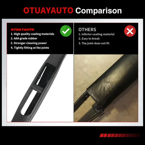Vista 5 de OTUAYAUTO Escobilla de limpiaparabrisas trasera de 10 pulgadas H250 de repuesto para Honda HRV 2016-2022, Mitsubishi Outlander Sport 11-22, Infiniti