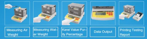 Vista 2 de DH-600K Caliente Venta Oro Pureza Tester Herramientas y Equipo de la Joyería de Metales Preciosos Máquina de Prueba Analizador de Metales Preciosos