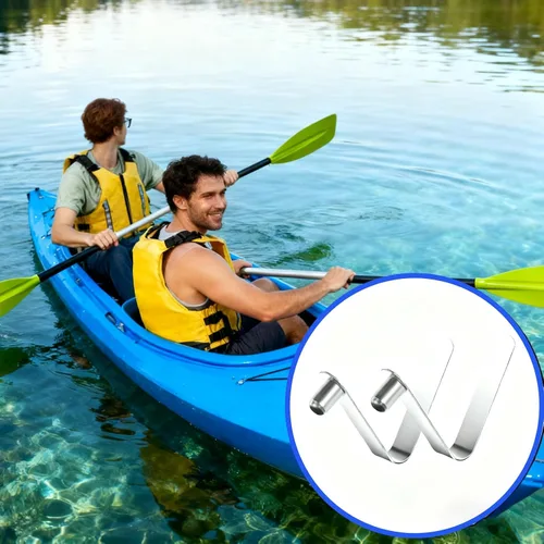 Vista 7 de 16 clips de resorte de pala de 0.236 pulgadas, clips de resorte para poste de tienda, clip de resorte de botón, botón de resorte de acero inoxidable