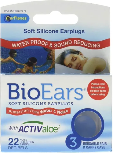 Vista 2 de BioEars Tapones para los oídos de silicona suave, 3 pares (paquete de 4)