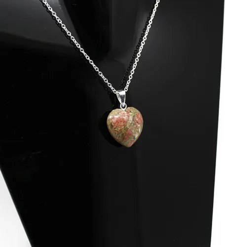 Vista 28 de Gempires Love - Collar con colgante de cristal de corazón para mujer, chapado en plata, cadena ajustable de 18 + 2 pulgadas