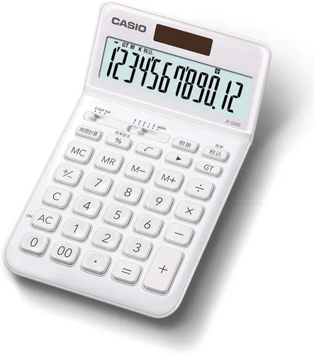 Vista 11 de Casio JF-S200-NY-N - Calculadora elegante, azul marino, 12 dígitos, solo tipo