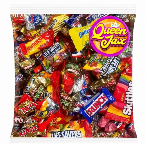 Vista 9 de Paquete variado de chocolate y caramelos, 2 libras de caramelos de chocolate surtidos a granel, bolsa de dulces a granel, caramelos envueltos