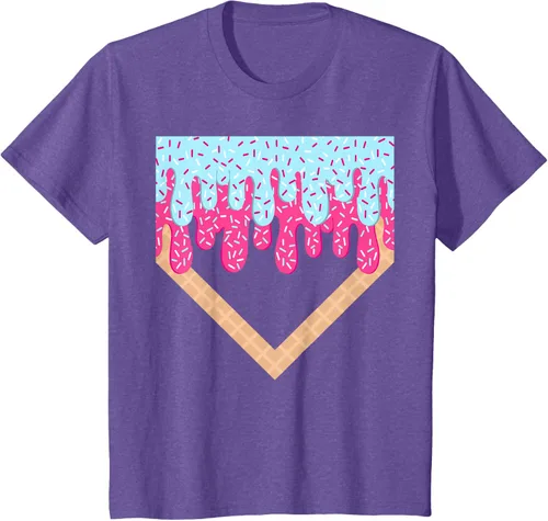 Vista 64 de Baseball Drip Boys Home Plate Ice Cream Sport Players & Fans Camiseta