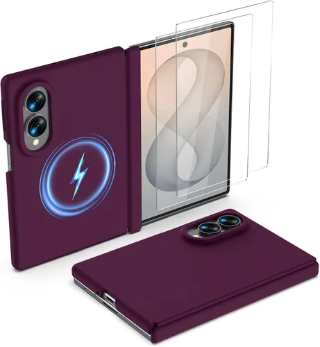 Vista 14 de GOODVISH Funda magnética para Samsung Z Fold 8 con protección de bisagra de Negro