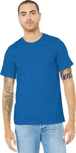 Vista 8 de Bella + Canvas Camiseta unisex de punto Heather CVC para adultos Gris jaspeado (Athletic Heather Gray)