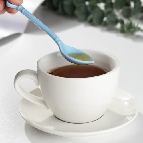 Vista 9 de Juego de 6 cucharas demitasse de cerámica para café, postre, té, helado