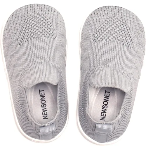Vista 5 de Newsonet Zapatos de bebé para niños y niñas, zapatos deportivos transpirables antideslizantes para caminar de 6, 9, 12, 18, 20, 24 meses
