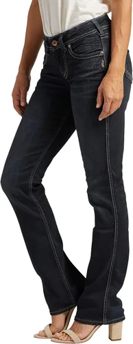 Vista 2 de Silver Jeans Co. Jeans ajustados de tiro medio Suki para mujer, Ind