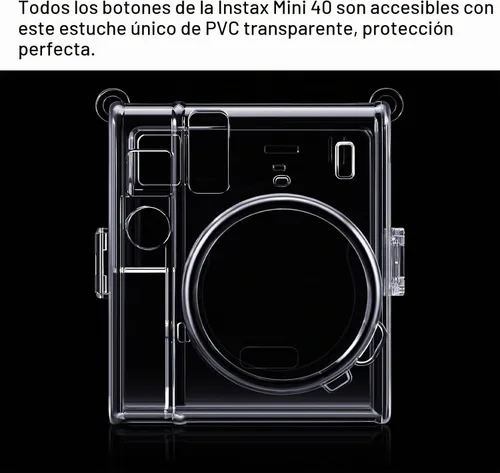 Vista 8 de FINTIE Funda protectora transparente para cámara instantánea Fujifilm