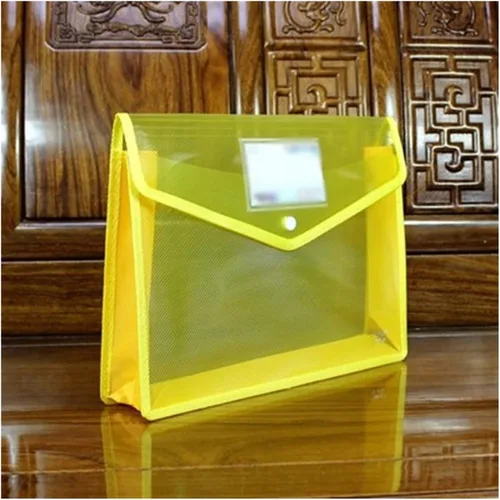 Vista 7 de Carpeta de archivos A4, bolsa transparente de creatividad tridimensional, resistente al agua, bolsa de información, bolsa de tela, bolsillo lateral
