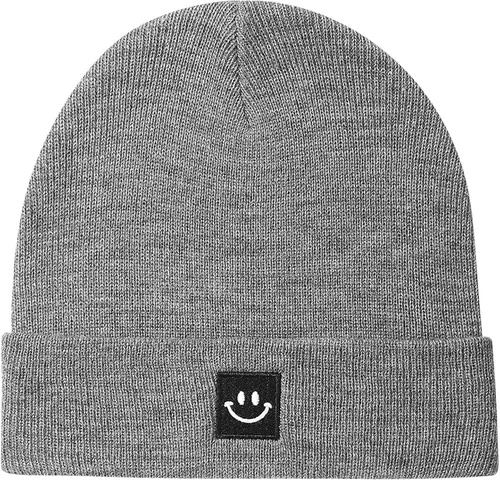 Vista 3 de 2Pack Baby Beanie Knit Toddler Hat for Girls Boys 0-8 Years Paquete de 2 Amy Verde/Gris Claro