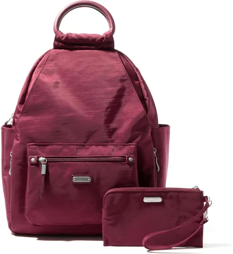 Vista 46 de Baggallini Mochila todo el día para mujer con pulsera de teléfono RFID, Negro, talla única