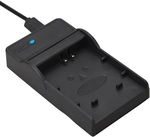 Vista 2 de Cargador de batería micro USB delgado inteligente para cámara digital Sanyo Xacti VPC-T1495, VPC-T1496, VPC-TP1000
