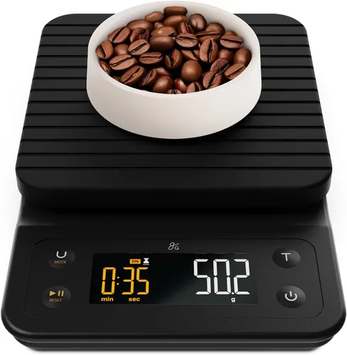 Vista 9 de Greater Goods Báscula de café con temporizador, precisión de 0.004 oz para Abedul