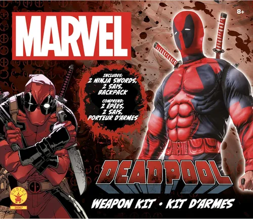 Vista 5 de Rubie's Accesorio de disfraz clásico juego de armas Deadpool, Negro
