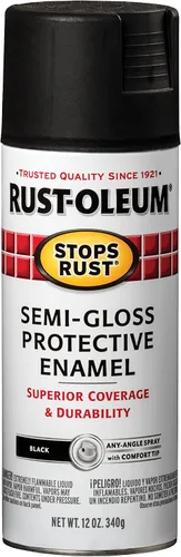 Vista 73 de Rust-Oleum 7776830 - Pintura en aerosol para prevención del óxido, 12 onzas, negro plano
