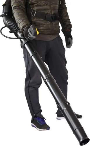 Vista 6 de Soplador de hojas de gas, soplador de mochila de motor de patio de 2 ciclos de 52 cc, potente soplador comercial de 530 CFM para patio, césped