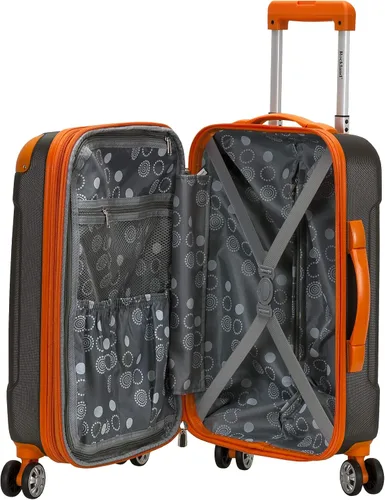 Vista 7 de Rockland London Equipaje con carcasa rígida con ruedas, Carbón), F190-CHARCOAL