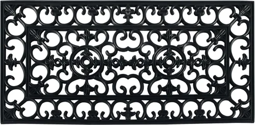 Vista 9 de A1 Home Collections - Alfombra grande para puerta, de goma natural, 24”x57”, ideal para entrada, limpia zapatos de suciedad y mugre, alfombra
