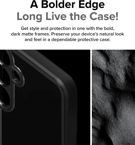 Vista 5 de Ringke Fusion Bold - Funda antideslizante para Samsung Galaxy S24, resistente al aceite y a la suciedad, agarre mejorado, antideslizante, color negro