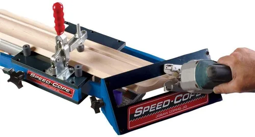 Vista 2 de Rockler Speed-Cope - Plantilla de moldeo de corona – Herramienta de moldeo de corona duradera con mango ajustable – Herramientas eléctricas