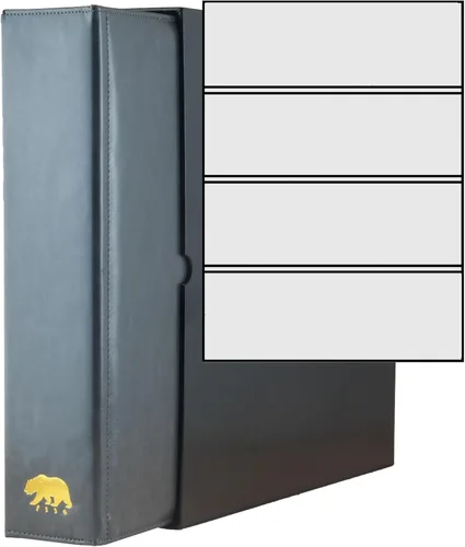 Vista 16 de Ursae Minoris Álbum económico de formato estándar con 3 anillos en D para hasta 40 billetes grandes/graduados, postales de hasta 8 x 5 pulgadas