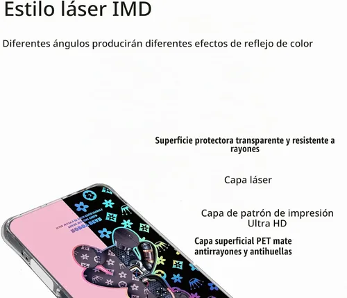 Vista 5 de jioeuinly Funda para Tecno Spark Go 2025 Compatible con Tecno Spark Go 1 / GO 1S / Pop 9 4G Funda de Teléfono Cubierta