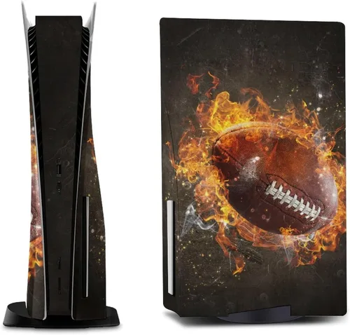 Vista 2 de AoHanan Juego de fútbol americano PS5 Skin consola y controlador Accesorios Cover Skins Anime Vinilo Cover Sticker Set completo para Playstation 5