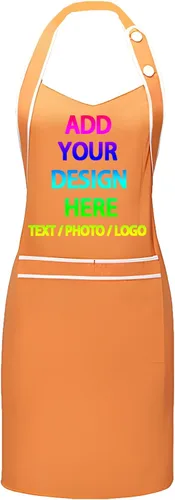 Vista 9 de Delantal personalizado personalizado para mujeres/hombres, delantales de cocina ajustables para estilistas de peluquería, delantales impermeables