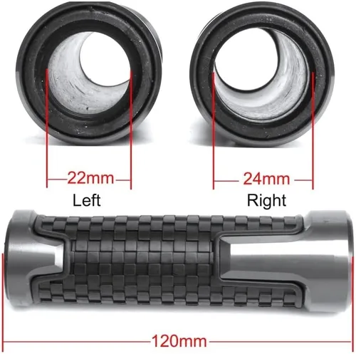 Vista 7 de F para Yamaha MT07 FZ07 Mt07 Fz-07 2017 2018 2019 2020 2021 2022 manillar de goma para motocicleta Agarraderas Y (color negro)