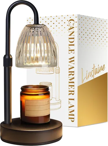 Vista 12 de Paquete de 2 Lámparas Calentadoras de Velas con Temporizador Regulador de Intensidad Altura Ajustable, Regalos de Decoración de Nuevo Hogar