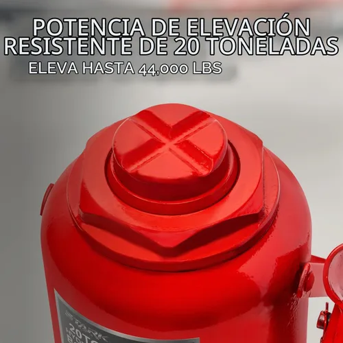 Vista 2 de Stark USA Gato hidráulico de botella de 20 toneladas, equipo de levantamiento de pesas de gran capacidad con mango automotriz (40,000 libras)