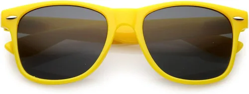 Vista 2 de zeroUV - Gafas de sol modernas de color neutro con montura de cuerno de lente cuadrada, 2.047in