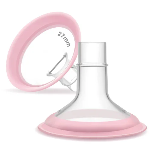 Vista 23 de Maymom MyFit Crater Series - Protector de pecho pequeño de 0.394 in con diseño de dos piezas compatible con piezas de bomba Medela; reemplazo