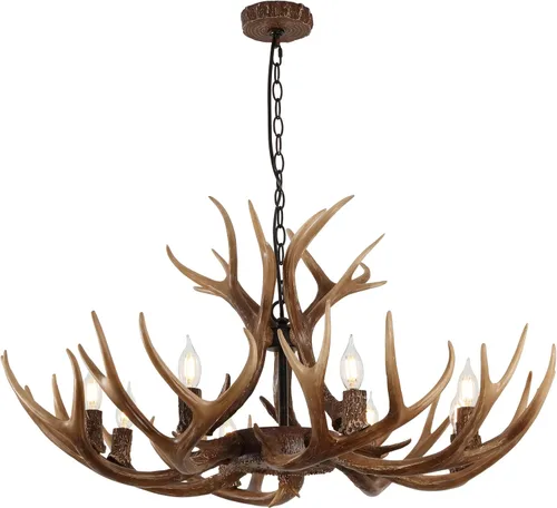 Vista 18 de JONATHAN Y JYL6301A Eldora - Candelabro LED ajustable de resina con asta de 26 pulgadas, 4 luces, glamour, rústico, cabaña, transicional, regulable