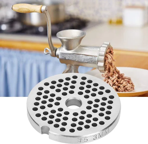 Vista 2 de Cortador de cuchillas para picar carne, acero inoxidable, cuchilla para picar carne, placa de disco de repuesto, accesorios de repuesto
