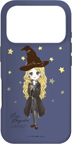 Vista 30 de Funda para iPhone 16 Harry Potter Luna Lovegood con cita y estrellas