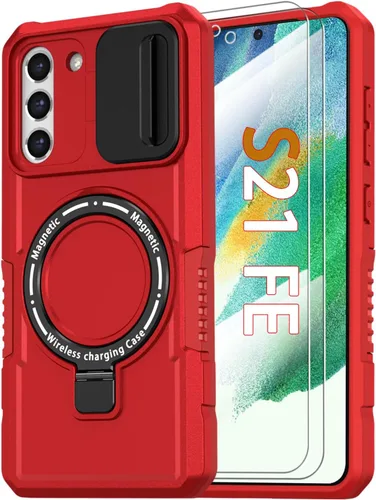 Vista 51 de Funda magnética para Samsung Galaxy Note 20 Ultra con soporte de anillo [con protector de pantalla] [Compatible con carga inalámbrica MagSafe] Funda